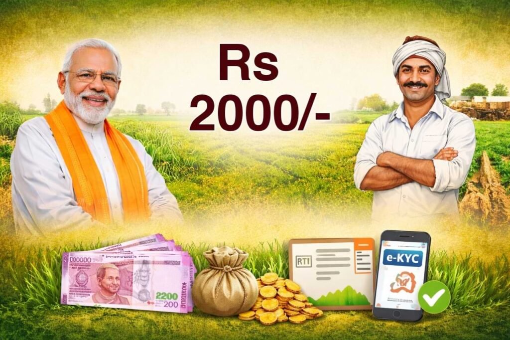 PM KISAN Samman Nidhi 2026 Latest Update : ಪಿಎಂ ಕಿಸಾನ್ 22ನೇ ಕಂತು 2000 ಹಣ 