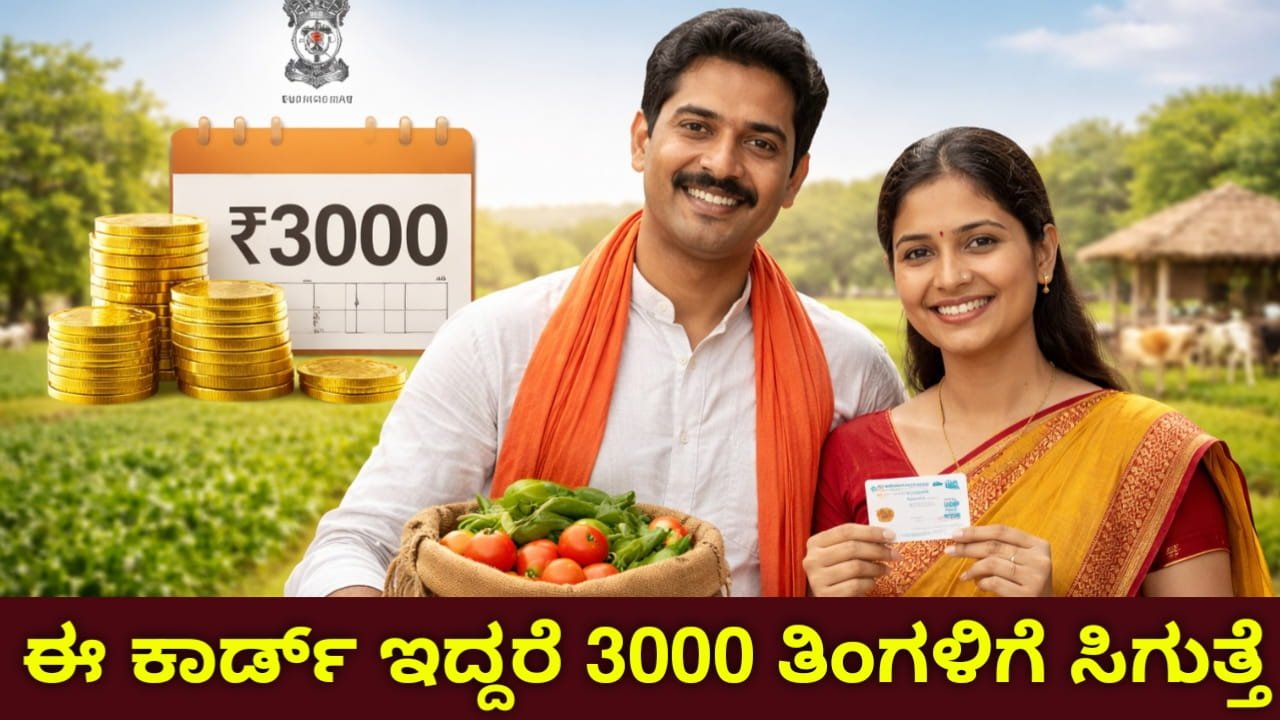 PM Kisan Maandhan Yojana 2026 – ರೈತರಿಗೆ ಮಾಸಿಕ ₹3,000 ಪಿಂಚಣಿ