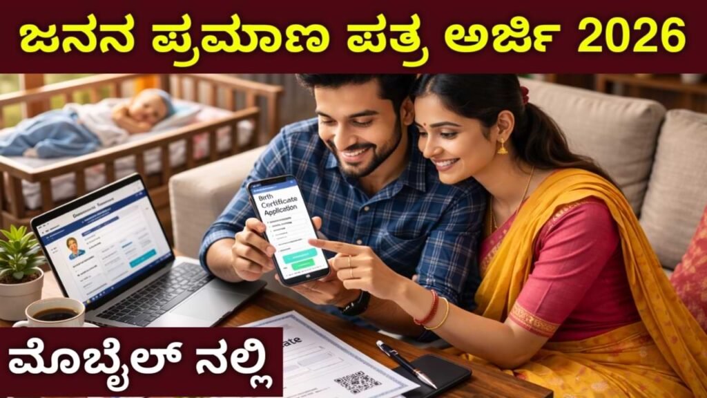 Birth Certificate Online Apply ಜನನ ಪ್ರಮಾಣಪತ್ರ ಅರ್ಜಿ